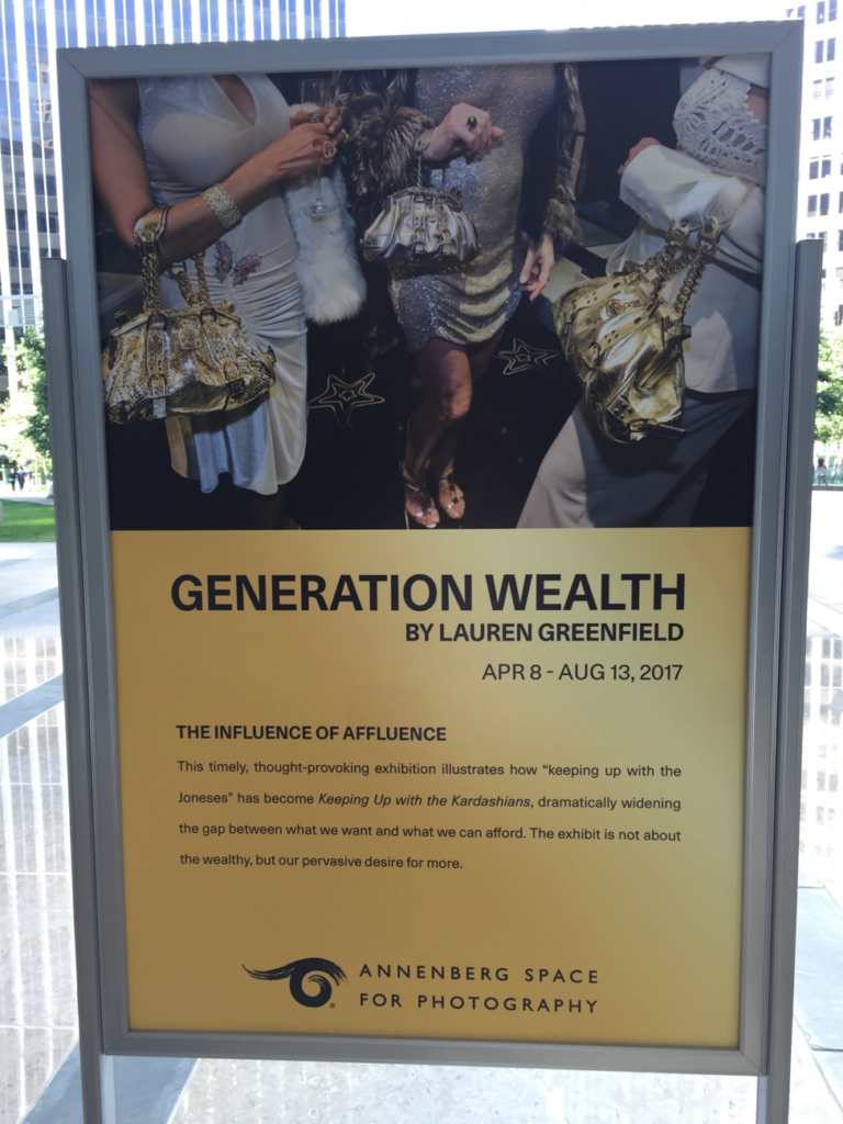 Food for the Soul: Generation Wealth Exhibition