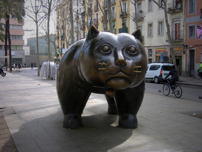 Fernando Botero Portrait of a Cat in Police Uniform